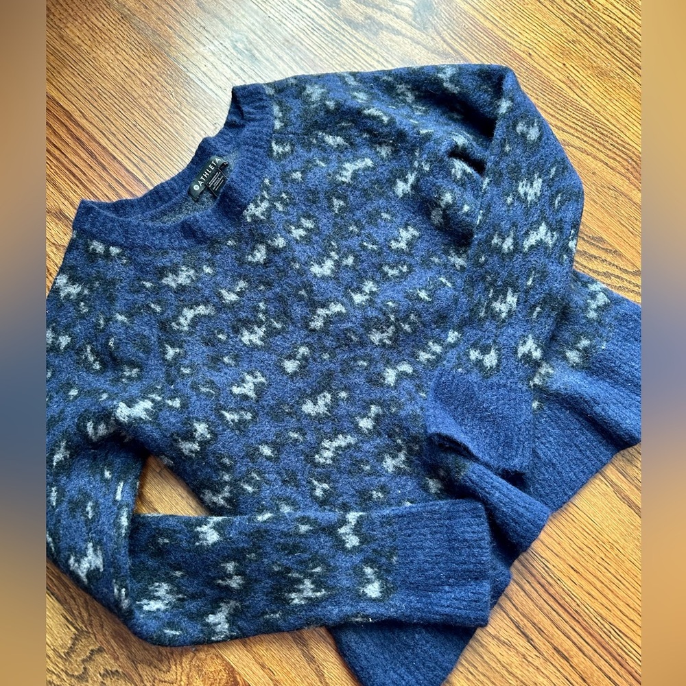 Athleta Merino Wool Blend Hawthorn Textured Sweater